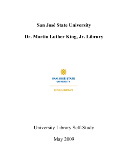 San Jos&eacute; State University Dr. Martin Luther King, Jr