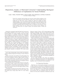 Dispositions, Scripts, or Motivated Correction?