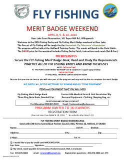 fly fishing - Connecticut Yankee Council