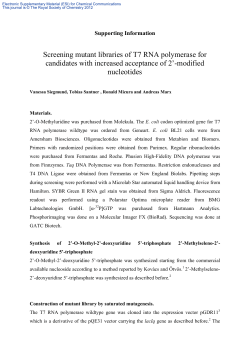 Screening mutant libraries of T7 RNA polymerase for candidates