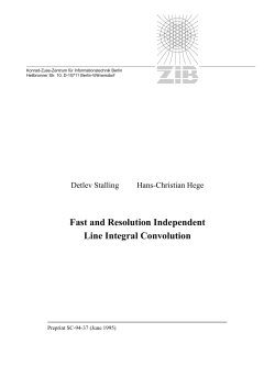 Fast and Resolution Independent Line Integral Convolution
