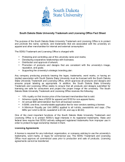 Fact Sheet-SDSU Trademark Licensing Program