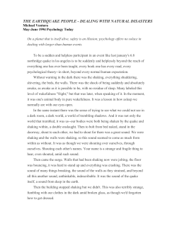 The Earthquake People May-June 1994