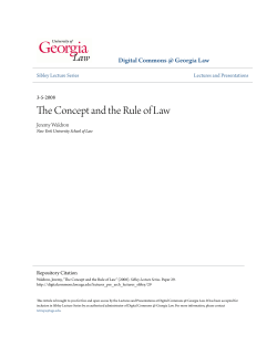 The Concept and the Rule of Law