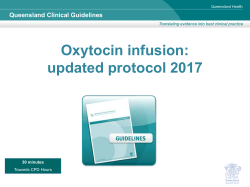Oxytocin protocol update Mar 2017