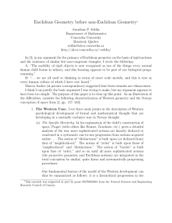 Euclidean Geometry before non-Euclidean