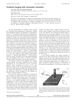 Terahertz imaging with nanometer resolution