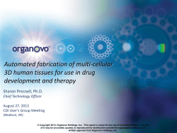 Automated fabrication of multi-cellular 3D human tissues for use in