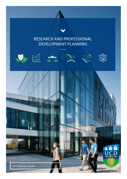 Research and Professional Development Planning