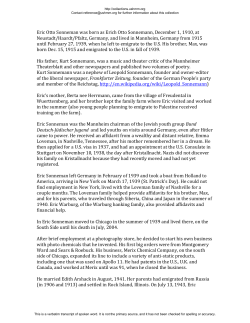 Eric Otto Sonneman was born as Erich Otto Sonnemann, December