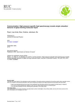 Communication: High pressure specific heat