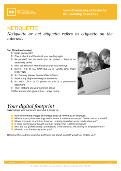 IMI Learning Resources_Netiquette.