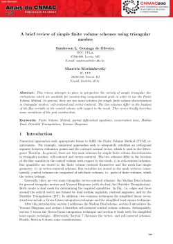 A brief review of simple finite volume schemes using triangular