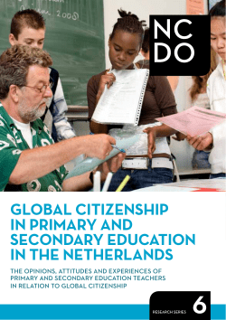 global citizenship in primary and secondary education in
