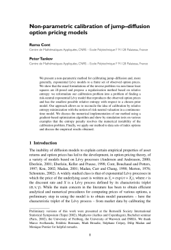 Nonparametric calibration of jump