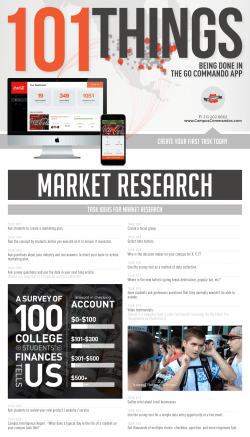 Create your first task today task Ideas for market research