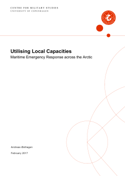 Utilising Local Capacities - Center for Militære Studier