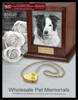 Pet Catalog PDF - New Memorials Direct