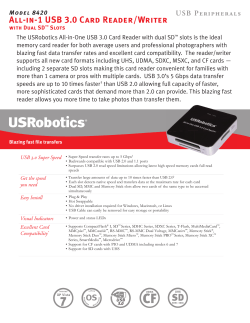 All-in-1 USB 3.0 Card Reader/Writer