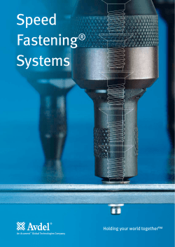 Avdel Speed Fastening&reg; Systems