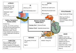LITERACY Texts: Beowulf, The Shipwreck, Horrible Histories, Myths