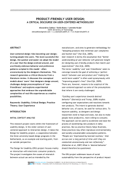 Product-Friendly User Design - ID