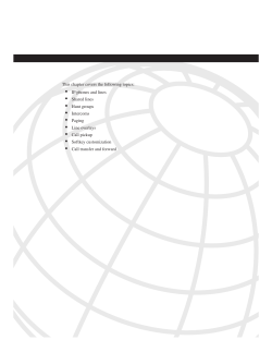 This chapter covers the following topics: &bull; IP phones and lines