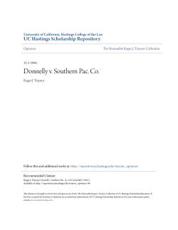 Donnelly v. Southern Pac. Co. - UC Hastings Scholarship Repository