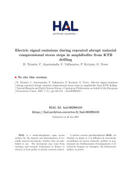 Electric signal emissions during repeated abrupt uniaxial