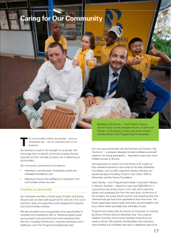 Caring for Our Community