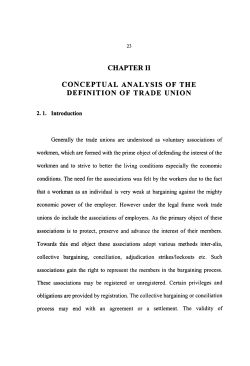 CHAPTER II CONCEPTUAL ANALYSIS OF THE DEFINITION OF