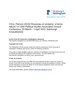 Chris, Pierson (2010) Rousseau on property: a heroic failure? In