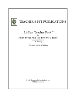 TEACHER`S PET PUBLICATIONS LitPlan Teacher Pack