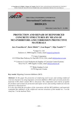 protection and repair of reinforced concrete structures by means of