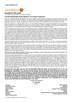 Base prospectus 2016