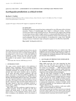 Earthquake prediction: a critical review