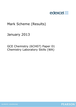 Mark scheme - Edexcel