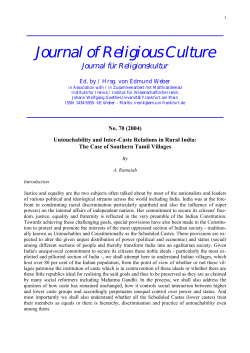 Journal of Religious Culture - Goethe