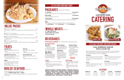 Catering Menu - Boudreaux`s Cajun Kitchen