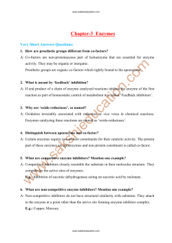 Chapter-3 Enzymes - Sakshieducation.com