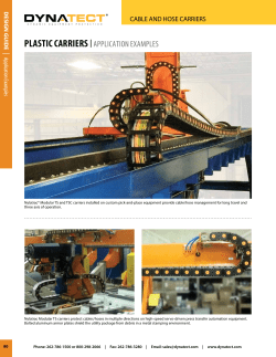 PLASTIC CARRIERS | APPLICATION EXAMPLES