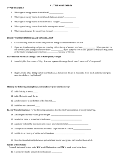 2. What type of energy has