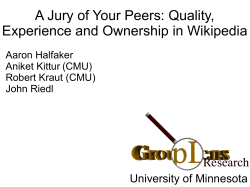 A Jury of Your Peers