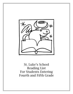St. Luke`s School Reading List For Students Entering Fourth and