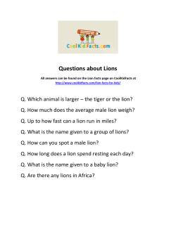 Questions about Lions