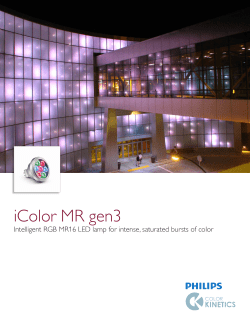 iColor MR gen3 - Philips Color Kinetics