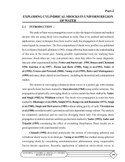 Part-2 EXPLODING CYLINDRICAL SHOCKS IN UNIFORM REGION