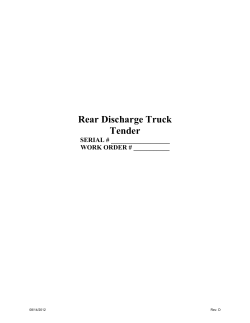 Rear Discharge Truck Tender