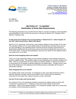 Section 9.27, CLADDING - Clarification of Some New Requirements