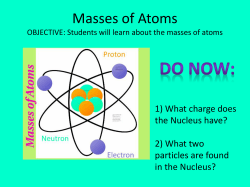 Masses of Atoms - vcsd.k12.ny.us